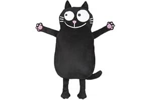 Moses 27449 Termofor w Kształcie Kota, 1 l, Czarny