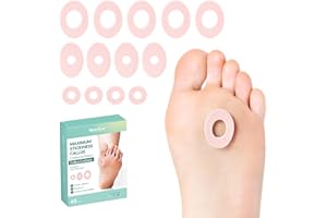 Welnove Corn Cushions for Toes - Callus Cushions with Water-Resistant Adhesive, Upgraded Adhesion, Provide Cushioning and Reduce Pain from Corns, Protects Foot and Toes(45 Count, Pink)