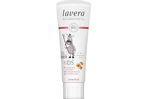 lavera Toothpaste Kids Fluor/Colorant Free Vegan Natural Cosmetics 100% Natural Organic Vegetable Ingredients 75ml