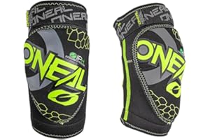 O'NEAL | Knieprotektor | Kinder | BMX MTB Downhill | Kompakte Konstruktion, Abriebbeständiges Material | Dirt Knee Guard Youth | Neon-Gelb Schwarz