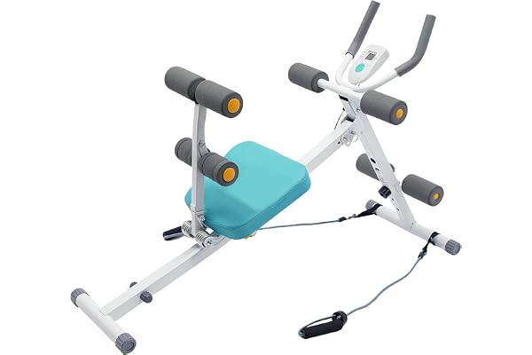 Magtränare för hemmet, LCD 120 kg bärförmåga, magmuskeltränare med motståndsband, 113–122 x 40 x 70–80 cm magtränare för hem