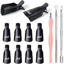 104-teiliges Gel-Nagellackentferner-Set – Mit Clips, Pads, Feilen & Nagelhautschieber