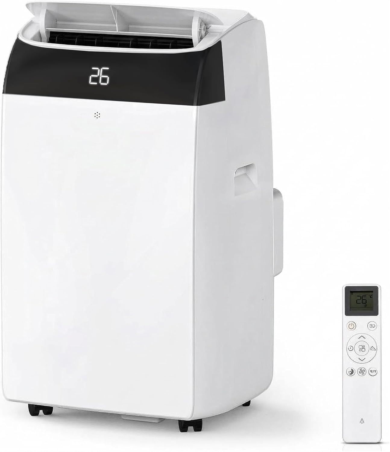 GarveeMore Aire Acondicionado Portátil 10000 BTU TCL 3 en 1 Frío Ventilador y Deshumidificador Clase A+ Enfriamiento Rápido 2930W Control Remoto Hogar Oficina Blanco