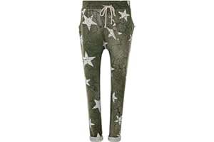FASHION YOU WANT Jogginghose Größe 36-50 Sweatpants Sterne Boyfriend Ali Baba Style Anker Camouflage Uni Farben