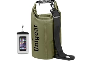 Unigear Waterproof Bags/Waterproof Bags/Dry Bag (2L/5L/10L/20L/30L/40L) for Outdoor Activities and Water Sports, Camping, Boating, Kayaking, Fishing with Waterproof Phone Pouch