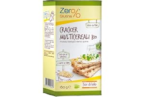 Fior di Loto Zer%glutine, Crackers multicereali bio, senza glutine, 160g