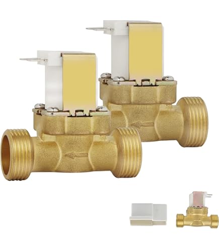 U.S. Solid Elettrovalvola In Ottone 1" 12V DC Normalmente Aperta - 10 Bar Per Acqua, Aria, Diesel, Benzina