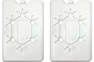 SCHONE Reusable Ice Blocks – Pack of 2 - PRE-FILLED AND NON-TOXIC – For Ice Bags, Boxes and Lunch Bags