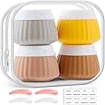 Lyrovo Travel Containers Cream Jars for Toiletries Kit BPA Free, Leak-proof 40ml Travel Size Containers, Travel Accessories Organizer with Lid for Cosmetic Face Hand Body Cream (Yellow, 40ml)