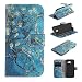 Produktbild NewTH Galaxy A520 Hülle Ledercase Flip Schutzhülle Premium Bunte Muster Druck Tasche [Ständer funktion] [Kartenfach] [Magnetverschluss] Brieftasche Etui für Samsung Galaxy A520 / A5 2017