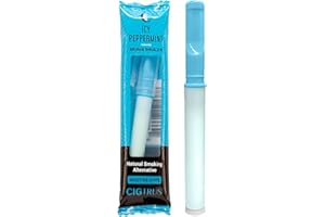 COS Cigtrus Natural Smoking Alternative Aid Craving Relief Tobacco Free Nicotine Free Non Electric Oxygen Inhaler Stick for Oral Fixation Support (All 4 Flavors) (ICY Peppermint, Pack of 1)