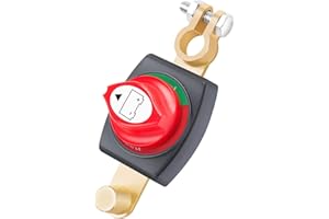 Bolatus Batterie Trennschalter 12V-48V, Auto Batteriehauptschalter Trennschalter Wasserdicht, Batterie Hauptschalter für Auto Truck Motorrad Wohnmobile Marine Boat