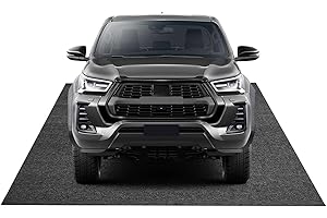 Kistrba Eindämmungsmatte 8'3" x 19' Garagenbodenmatten für Toyota Hilux für Panamera Cayenne, Garagenmatte Auto wasserdichte Hochleistungsmatten für Autos zum Schutz vor Regen, Schnee und Schlamm