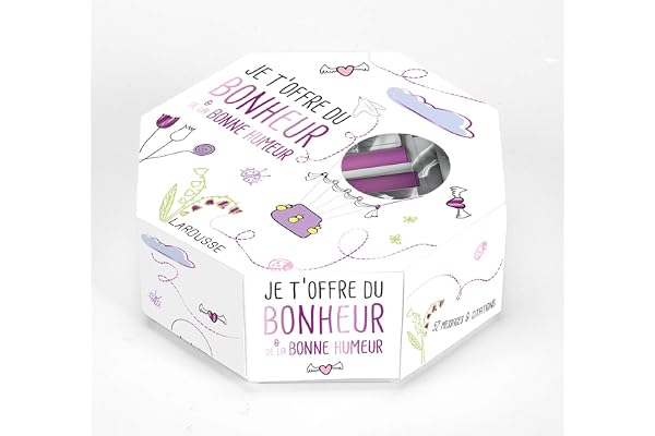 Je t'offre du bonheur & de la bonne humeur: 52 messages et citations à partager et à offrir
