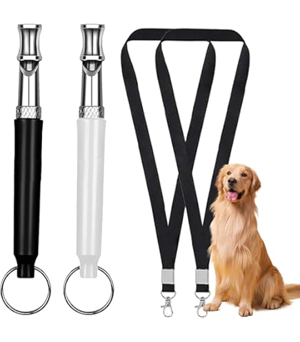 2x Hundepfeife Lautlos - Hochfrequenz Rückruf Für Hundeerziehung