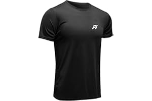 MEETWEE Sportshirt Herren, Laufshirt Kurzarm Mesh Funktionsshirt Atmungsaktiv Schnelltrocknend Sports Gym Shirt Trainingsshirt für Männer Sommer