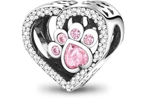 Pandach Damen Charm Anhänger für Armband 925 Sterling Silber Charms Beads passend für Armband und Halskette, Kompatibel mit Europäischen Armbänder für Frauen Mädchen C3
