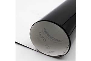 Finest Folia Pellicola per Auto Oracal 970RA-070 Nero 30x152 cm Pellicola per Auto Modanature Decorative Cromo Delete Senza Bolle (Oracal 970RA-070)