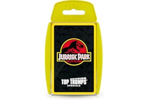 Top Trumps Jurassic Park Specials Card Game, journey through Isla Nublar and play with Dr Malcolm, Donald Gennaro, Eric Kirby and Alan Grant, educational gift and toy for boys and girls Aged 6 plus