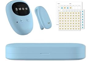 FENCY Wireless Bettwetting Alarm für Jungen und Mädchen, USB -wiederaufladbare, 3 Arbeitsmodi, Pee Alarm für Kinder, Blue