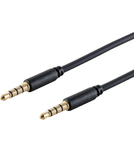 Cavo Prolunga Jack 3.5mm Aux 2m – TRRS 4 Poli OMTP, Maschio-Femmina, Per Cuffie Con Microfono Su PC E Cellulari