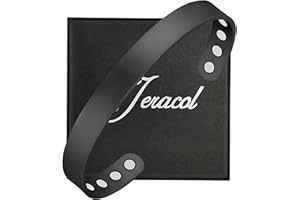 Jeracol Copper Bracelets for Men Women,99% Soild Copper Magnetic Bracelets Cuff Bangle Ultra Strength Magnets, Brazaletes Jewelry with Gift Box(Black)