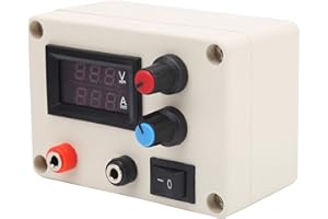 NAROOTE Wosune Alimentatore CC Regolabile, Regolatore di Potenza Regolabile Alimentatore 5A Buone Prestazioni di Materiale ABS Alimentatori da Laboratorio 5A per PC per