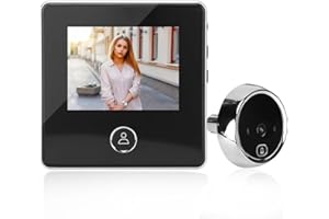 YUSAT Spioncino Telecamera Spioncino Digitale 2,8", Telecamera Porta Blindata, Visione Notturna Infrarossi, Registrazione Loop, Occhio Magico Smart, Telecamera Spioncino Elettronico Per Sicurezza Casa/Hotel