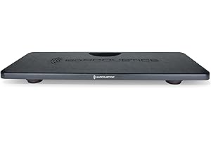 IsoAcoustics Stage 1 Board Combo Decoupler Stand | for Guitar/Bass Amplifiers, Keyboard Amplifiers, Stage Monitors and Subwoofers | Black