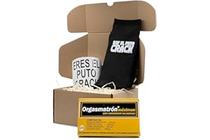 LINFORMAL KIT AMIGO INVISIBLE REGALOS ORIGINALES CONTIENE TAZA ERES EL PUTO CRACK|CALCETIN TALLA 40-46 | PHARMACOÑA | REGALOS AMIGO INVISIBLE | IDEAL PARA SORPRENDER A TU AMIGO INVISIBLE | (ERES EL PUTO CRACK)
