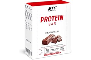 STC NUTRITION - Protein Bar - Riegel mit hohem Proteingehalt - Fördert höhere Leistungen und eine bessere Regeneration - Schokoladengeschmack - 5 Riegel