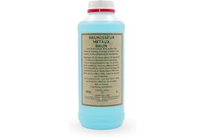 Comptoir d'Art - Brunisseur Métaux (0805) - Cuivre - Bronze - Laiton - Zinc - Nécessite Neutralisant (0804) pour application sur Métaux Ferreux (Brun, 1L)