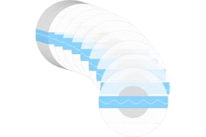 AUIDY_6TXD Freestyle Libre Sensor Covers, 50 Pack Waterproof Libre Adhesive Patches Transparent CGM Patches Without Glue