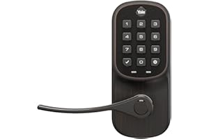 Yale | LiftMaster Smart Lock with Keypad Lever- Works with myQ App & Key by Amazon in-Garage Delivery When paired with Smart Garage Hub (Sold Separately), Oil Rubbed Bronze
