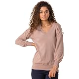 100% Cotton Long-Sleeve V-Neck Jumper 