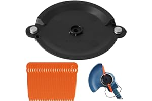 MDLSDE Disco di Ricambio, Disco di Taglio e 20 Lame Tagliabordi per Tosaerba Lama Ricambio in Plastica Accessorio Tosaerba Tagliaerba a Batteria Adatto Sistema Taglio per Il Giardino Casa