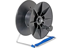 VOSS.FARMING Bobina con Supporto Farming 2000m, per recinzioni elettriche, per l'avvolgimento e Lo svolgimento di Cavi e Nastri da Recinzione elettrica