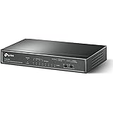 TP-Link PoE Switch 8-Port Gigabit, 4 PoE+ Ports up to 30 W For Each PoE Port and 64 W For All PoE Ports, Metal Casing, Plug a