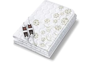 ‎BEURER Beurer UB 68 XXL Doppel-Wärmeunterbett, 150 x 160 cm, 2 Temperaturzonen, 4 Temperaturstufen, Sicherheitssystem, Timerfunktion, maschinenwaschbar