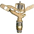 RedBuild Automatic 360 Degree Rotating Brass Sprinkler | Heavy Duty Head | Water Sprinkler Irrigation System for Lawn and Garden | Planting Beds | Garden Sprayer Sprinkler for Agriculture