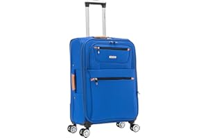SKYLARK LUGGAGE Medium Suitcase 24" Super Lightweight Expandable Luggage 20% 4 Wheels Spinner 3-Digit Combination Lock Soft Shell Luggage for 15 to 20kg
