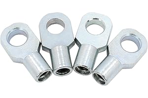 BIAREN 4 raccordi terminali a molla a gas filettatura femmina M6 a molla a gas connettore M6 filettatura femmina Ø8 estremità occhiello