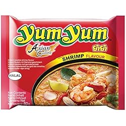 Yum Yum - Nouilles Instantanées Crevette 60 g - Pack de 30
