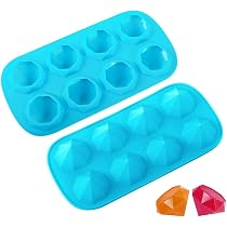 Lot de 2 moules à glaçons en silicone - 37 compartiments - Avec