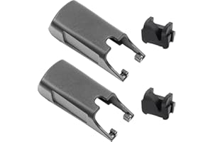 GIONAR Lot de 2 capuchons de rechange pour bras d'essuie-glace Mercedes-Benz A B C E V Classe W176 W246 W205 W213 Vito W447 X253 - Accessoire de rechange pour bras d'essuie-glace avant