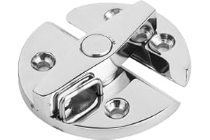 BIGKING Pestillo redondo de acero inoxidable, cierre con botón giratorio, cierre giratorio para puerta de barco, gabinete, escotilla, accesorios de hardware marino