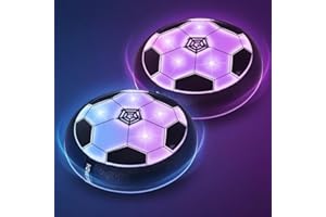 GLOBAL PARK Football Jouet Garcon Enfant Cadeau, 2 Pcs Ballon Foot Lumineux pour 3 4 5 6 7 8 9 10 Ans Bubble Airball D'intÉRieur Gift