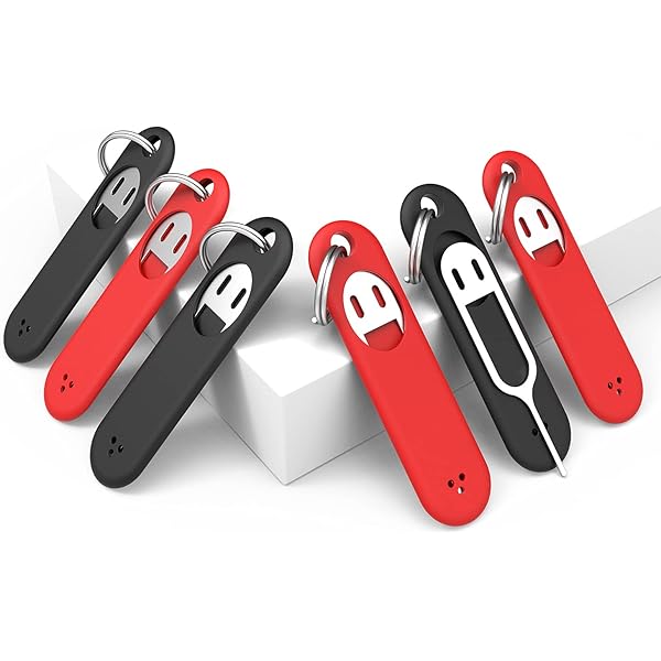 4 Estrattori Per Scheda SIM Con Cover Anti-Smarrimento - Aghetti Per Rimuovere Vassoio SIM Da Smartphone, 4 Colori - Foto 8