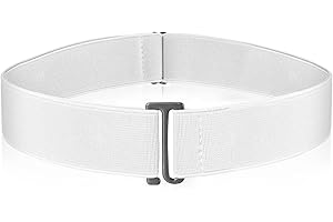 cobee Damskie niewidoczne paski, damski elastyczny pasek regulowany elastyczny pasek z płaską klamrą niewidoczne paski biodrowe do dżinsów spodni sukienek