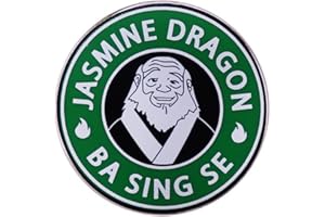 QUREZA The Jasmine Dragon Enamel Pin Uncle Iroh Avatar The Last Airbender Art Badge Jewelry Decorate Accessories, Metal, no gemstone